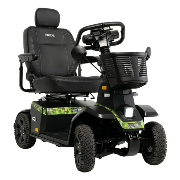 PX4 4-Wheel Mobility Scooter featuring a sturdy design, wide base for stability, ergonomic seating, and large wheels for smooth, reliable performance on various terrains.