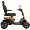 Wangler 2 Baja Wrangler 2 all-terrain mobility scooter with large wheels, a padded captain’s seat, and high ground clearance, designed for outdoor use and rugged terrain.