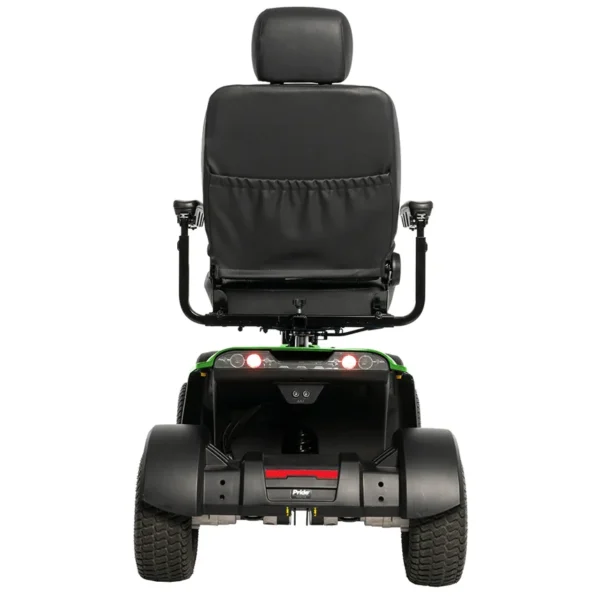 Baja Wrangler 2 all-terrain mobility scooter with large wheels, a padded captain’s seat, and high ground clearance, designed for outdoor use and rugged terrain.