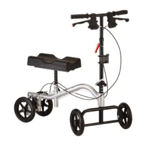 Nova TKW-12 Steerable Knee Walker with 8" all-terrain wheels, adjustable knee platform, and foldable frame.