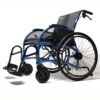 A heavy-duty wheelchair with ergonomic posture support, 24-inch rear wheels, reinforced frame, and an extra-wide seat, designed for durability and high weight capacity.