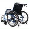 A heavy-duty wheelchair with ergonomic posture support, 24-inch rear wheels, reinforced frame, and an extra-wide seat, designed for durability and high weight capacity.
