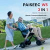 03_15d48733-357c-4fa0-8039-52eac9a27495 A lightweight, foldable electric wheelchair with dual 180W motors, 8-inch front wheels, 9-inch rear pneumatic wheels, and a sleek design for versatile indoor and outdoor use.
