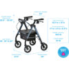STAR HD Petite Rollator