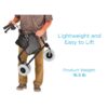 Nova Traveler 3-Wheel Walker with 8-inch wheels, adjustable handles, and built-in storage, designed for lightweight and agile indoor and outdoor mobility.