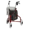 Nova Traveler 3-Wheel Walker with 8-inch wheels, adjustable handles, and built-in storage, designed for lightweight and agile indoor and outdoor mobility.