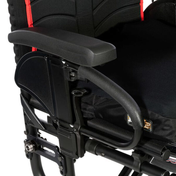 Quickie 2 Ultra Lightweight Wheelchair, sleek and customizable design, with black frame, foldable seat, and adjustable components for enhanced comfort and mobility.