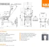 Shower Buddy SB2T Dimensions