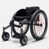 Top End Crossfire All Terrain Wheelchair featuring a durable 6061T6 aluminum frame, SPINERGY wheels, knobby tires, adjustable seat, and customizable options for off-road adventures.