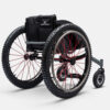 Top End Crossfire All Terrain Wheelchair featuring a durable 6061T6 aluminum frame, SPINERGY wheels, knobby tires, adjustable seat, and customizable options for off-road adventures.