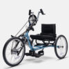 Lil' Excelerator Handcycle with adjustable seat, ergonomic design, and lightweight aluminum frame for young riders and smaller adults.