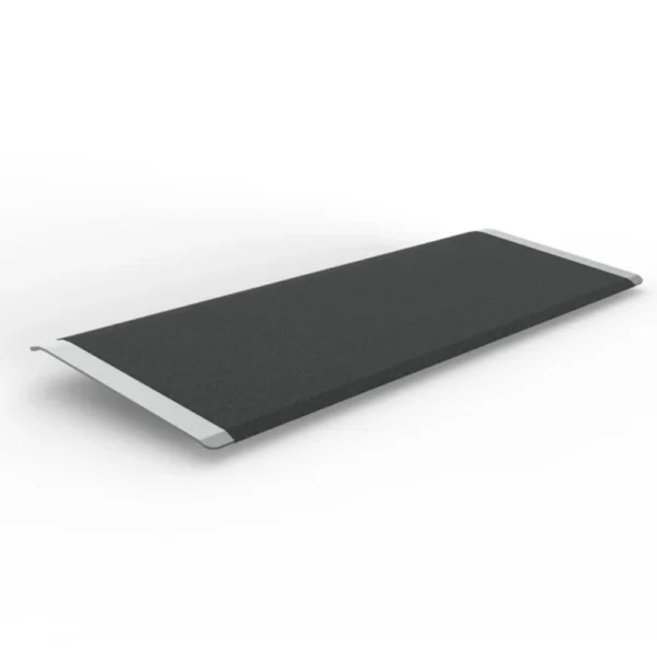 Lightweight EZ-Access TRANSITIONS® Angled Entry Plate, providing safe access for mobility devices over raised thresholds with slip-resistant surface.