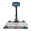Harmar AL500 Universal Powerchair Lift with self-tensioning retractors, foldable 26" x 39" aluminum platform, hitch-mounted for easy powerchair transport.