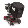 Monster Bag for scooters and wheelchairs, large storage solution made from water-resistant nylon with reflective strip for visibility