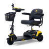 Buzzaround XLS-HD 3-Wheel Mobility Scooter featuring a padded stadium-style seat and compact, portable design.
