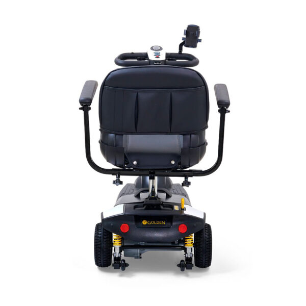 Buzzaround XLS-HD 3-Wheel Mobility Scooter featuring a padded stadium-style seat and compact, portable design.