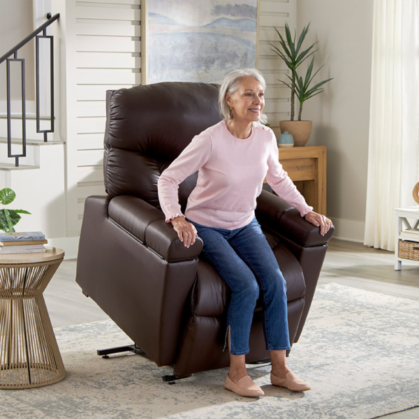 PR-511 Cloud+ Lift Chair in plush upholstery, featuring ergonomic design for customizable comfort.