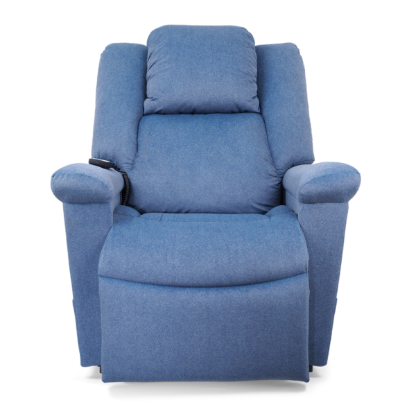 DayDreamer PR-632 lift chair with PowerPillow® head support and MaxiComfort® reclining, shown in a soft fabric upholstery with plush cushioning.