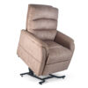 Elara PR-118 Lift Chair in cozy fabric, featuring three reclining positions and a smooth lift mechanism.
