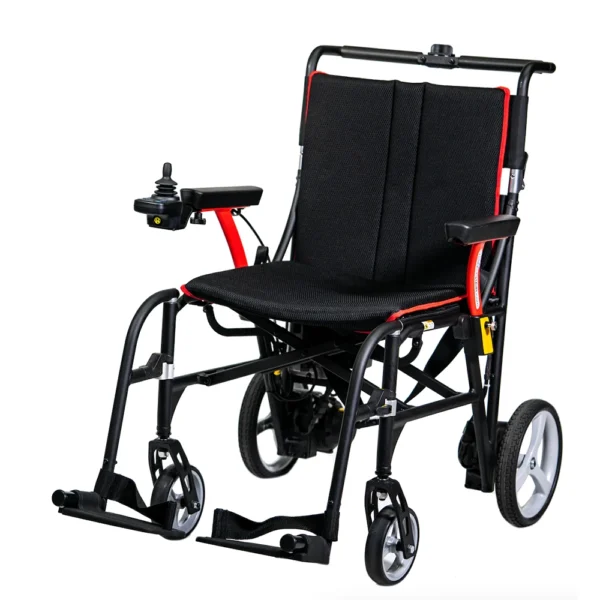 Feather Power Chair, lightweight power wheelchair, portable power wheelchair, travel-friendly wheelchair, 33 lbs wheelchair, all-terrain power chair