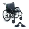 Feather Chair HD lightweight wheelchair in black, with a wide seat and quick-release wheels.