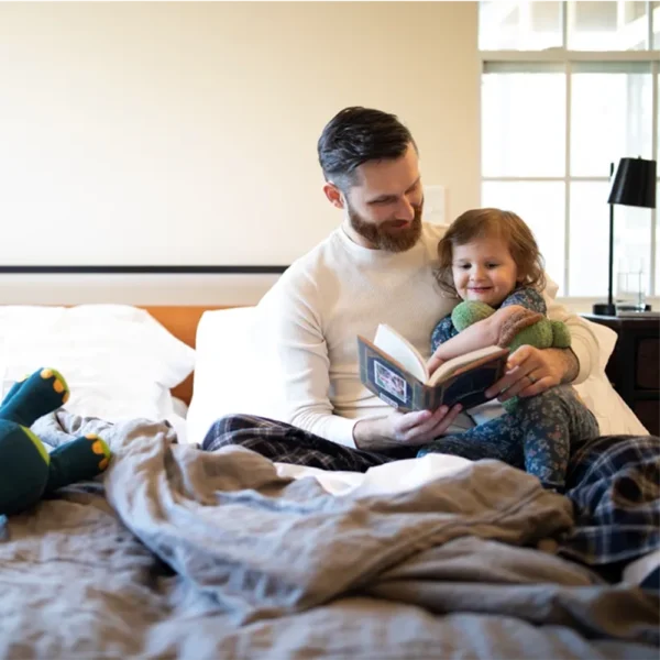 Flex-A-Bed Premier adjustable bed with customizable mattress options, shown with the head and foot sections raised for comfort.