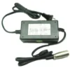 Compact 3.5 Amp Charger for Golden Technologies scooters with LED indicators and a 3-pin XLR connector.