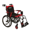 Journey So Lite C2 So Lite C2 Ultra Lightweight Wheelchair in black with red trim, showing its foldable magnesium frame and compact design.