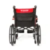 Journey So Lite C2 – 3 So Lite C2 Ultra Lightweight Wheelchair in black with red trim, showing its foldable magnesium frame and compact design.