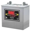MK 12V 50 AH Sealed Gel Battery Pair designed for mobility devices, featuring maintenance-free, spill-proof construction.