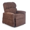 Comforter Series 3-Position Lift Chair with full reclining support and plush padding, shown in a soft fabric.