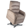 Elara PR-118 Lift Chair in cozy fabric, featuring three reclining positions and a smooth lift mechanism.