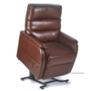 Golden Technologies Elara PR-118 lift chair in a plush fabric, showing its fully reclined position.