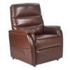Elara PR-118 Lift Chair in cozy fabric, featuring three reclining positions and a smooth lift mechanism.