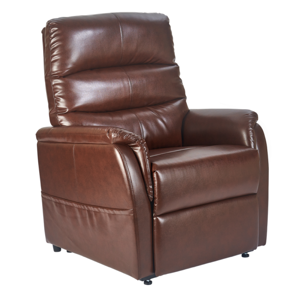 Elara PR-118 Lift Chair in cozy fabric, featuring three reclining positions and a smooth lift mechanism.