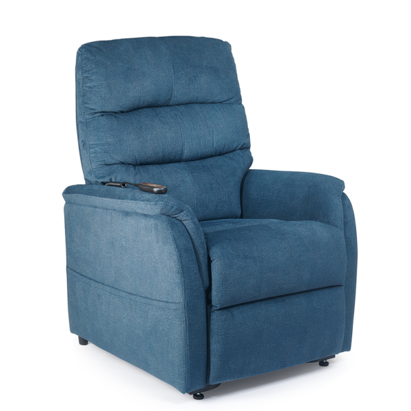 Elara PR-118 Lift Chair in cozy fabric, featuring three reclining positions and a smooth lift mechanism.
