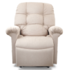 Cloud PR-515 MaxiComfort lift chair with Twilight technology, featuring a plush padded chaise, power-adjustable headrest, and full recline, shown in a stylish living room setting.
