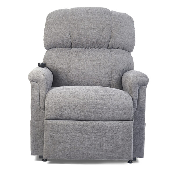Comforter PR-535 Extra Wide lift chair with extra-wide seat, plush biscuit back, and MaxiComfort technology, designed for larger users seeking maximum comfort and support.
