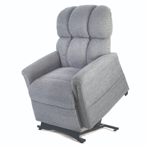 Comforter PR-535 Extra Wide lift chair with extra-wide seat, plush biscuit back, and MaxiComfort technology, designed for larger users seeking maximum comfort and support.