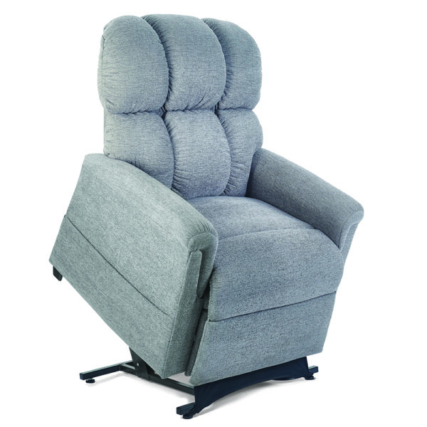 Comforter PR-535 Extra Wide lift chair with extra-wide seat, plush biscuit back, and MaxiComfort technology, designed for larger users seeking maximum comfort and support.