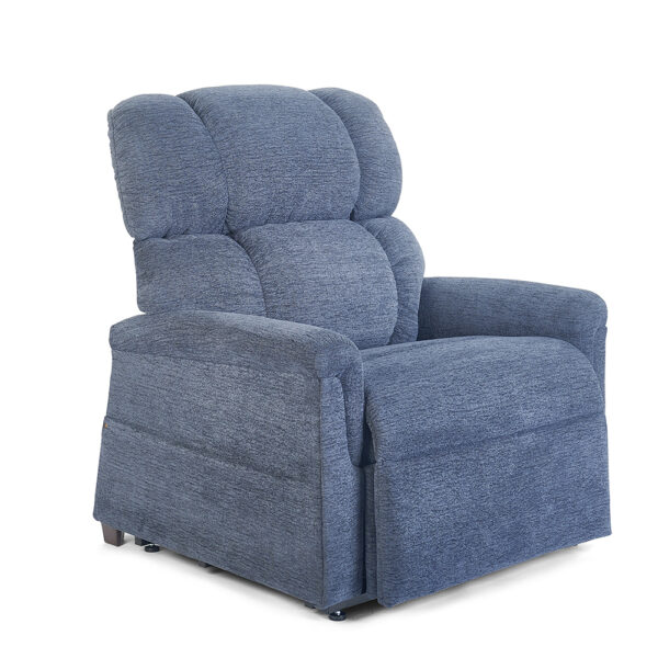 Comforter PR-535 Extra Wide lift chair with extra-wide seat, plush biscuit back, and MaxiComfort technology, designed for larger users seeking maximum comfort and support.