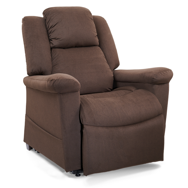 DayDreamer PR-632 lift chair with PowerPillow® head support and MaxiComfort® reclining, shown in a soft fabric upholstery with plush cushioning.