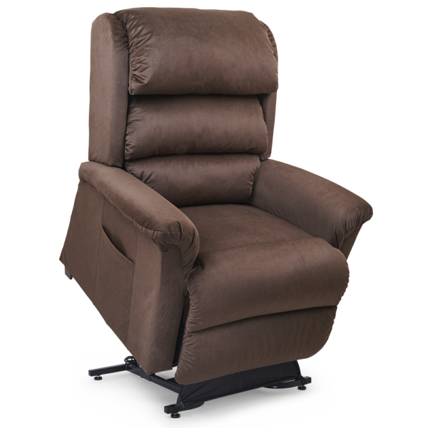 Relaxer PR-766 lift chair with MaxiComfort, offering plush upholstery and zero-gravity positioning.