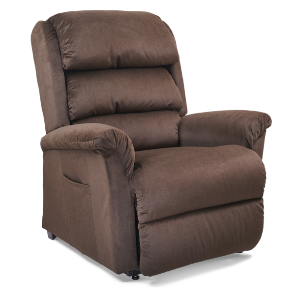 Relaxer PR-766 lift chair with MaxiComfort, offering plush upholstery and zero-gravity positioning.