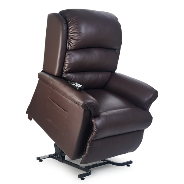 Relaxer PR-766 lift chair with MaxiComfort, offering plush upholstery and zero-gravity positioning.