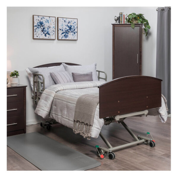 Prime Care Bed P703, fully electric with synchronized motors, adjustable width, supports 550 lbs.
