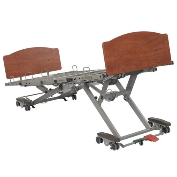 Prime Care Bed P903, fully electric, adjustable width, supports 600 lbs, with 10-function pendant and synchronized control system.