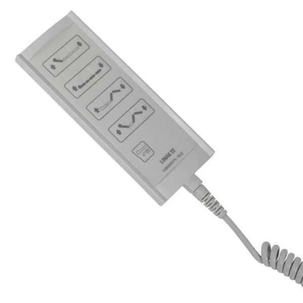 Prime Care Bed P903, fully electric, adjustable width, supports 600 lbs, with 10-function pendant and synchronized control system.