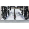 SUITCASE® Singlefold Ramp 4 EZ-ACCESS SUITCASE® Singlefold Ramp fully extended, featuring a slip-resistant surface, ergonomic carrying handles, and lightweight aluminum construction, designed for wheelchairs and scooters."
