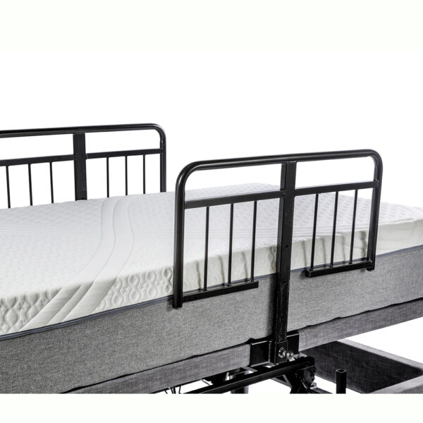 Golden Passport Hi-Low Adjustable Bed with customizable height and mattress options, shown with head and foot sections raised.
